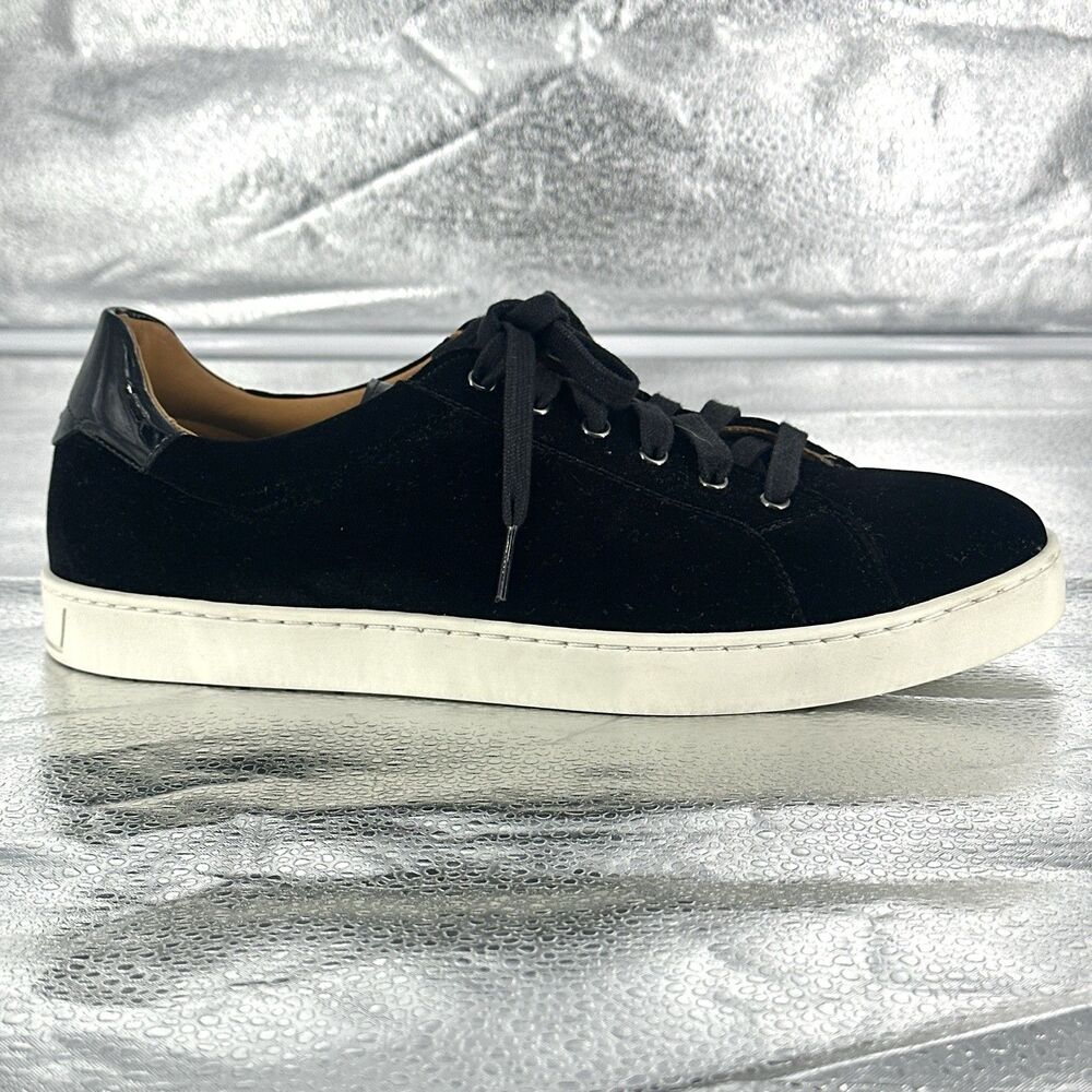 Magnanni Shoes Men's Size US 8 Black Velvet Dalia Lace Up Sneakers No Insoles - Picture 8 of 14